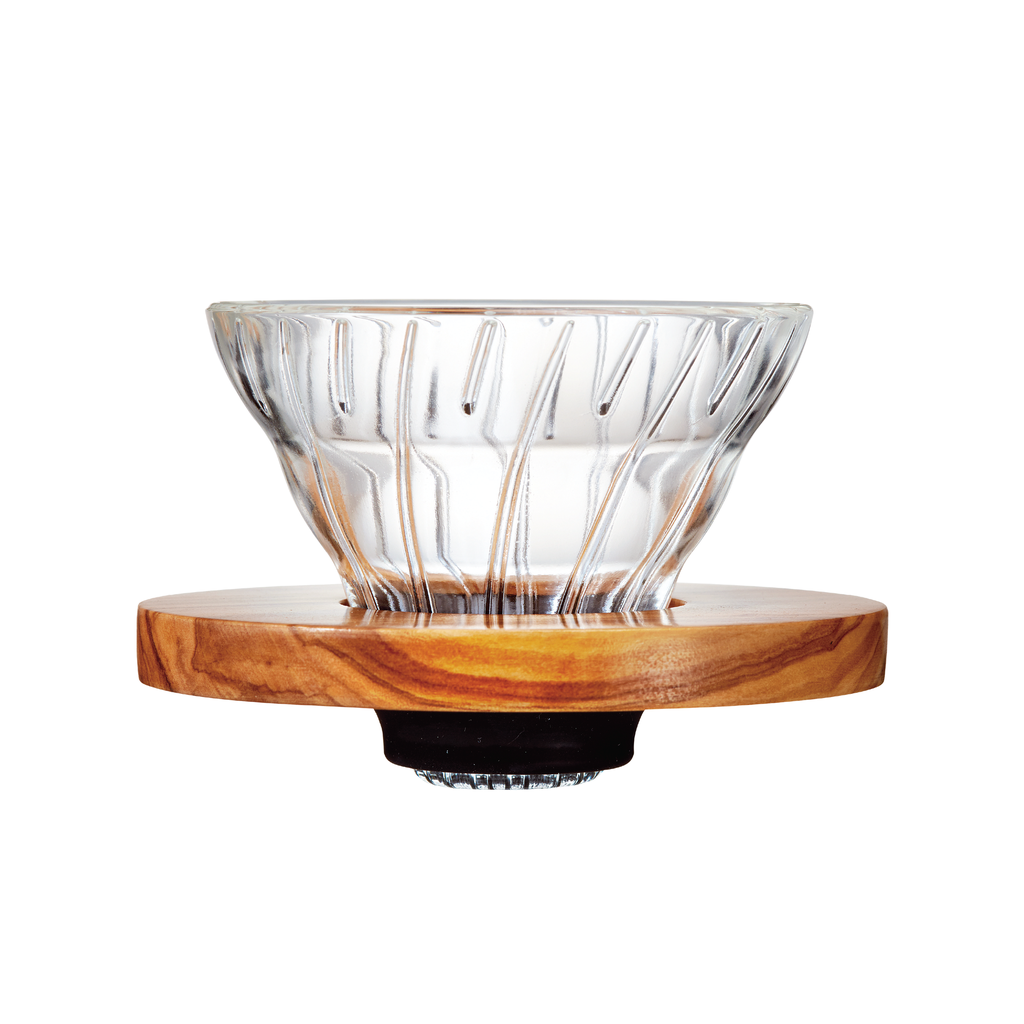 Coffee Dripper V60 Glass Olive Wood (Madera)