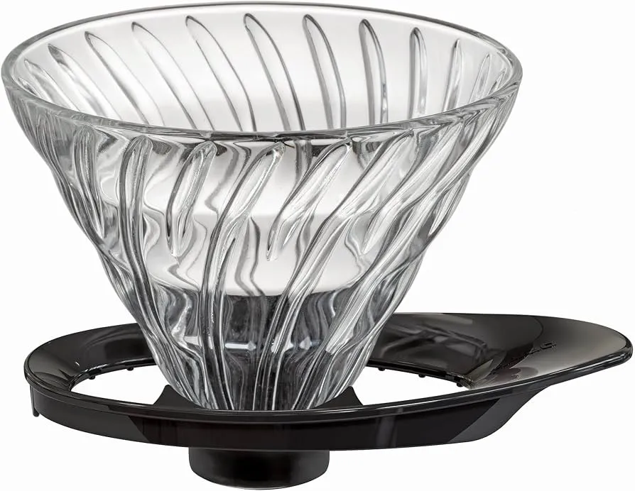 Coffee Dripper V60 Glass (Plástico negro)