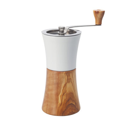 Ceramic Coffee Mill Wood n 30g (Molino blanco con madera)
