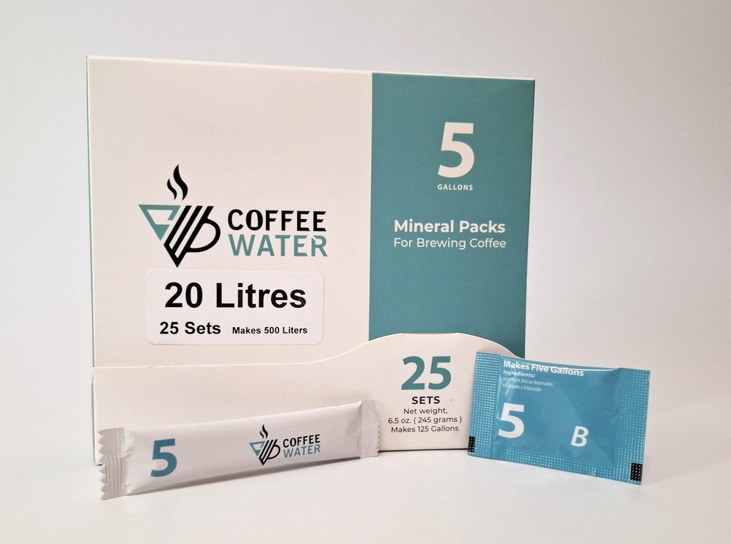 Mineral packs for brewing coffee (5 Galones)