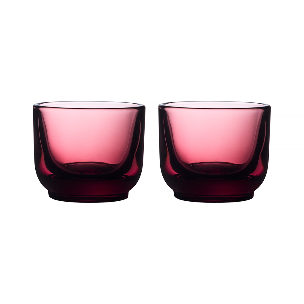 Set 2 Espresso glass (Garnet)