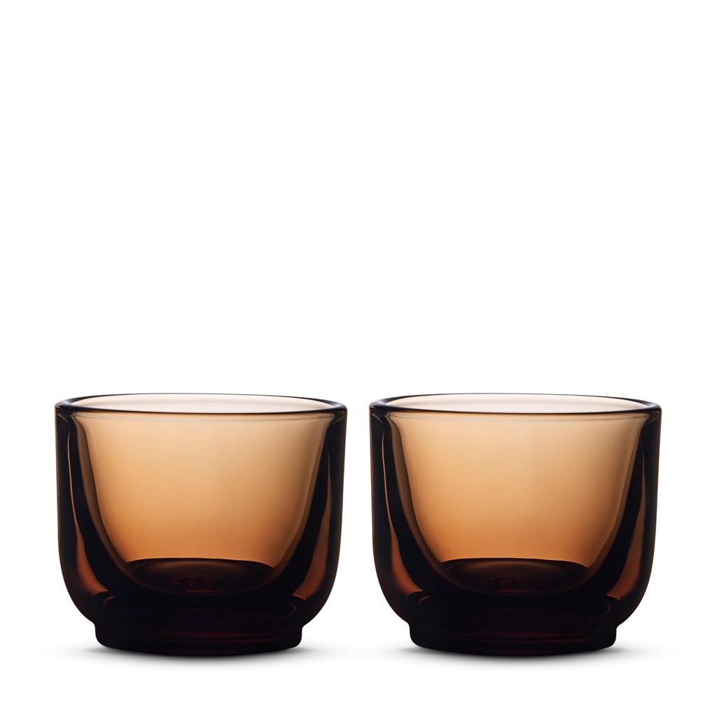 Set 2 Espresso glass (Amber)